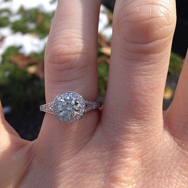 Split Shank Engagement Ring From Shelly King
