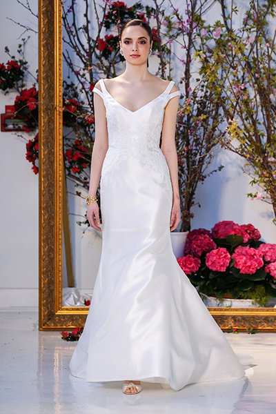 Take the Plunge With These Beautiful V-Neck Dresses | BridalGuide