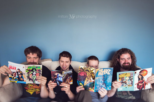 Catching Up on Some Light Reading Before the Ceremony