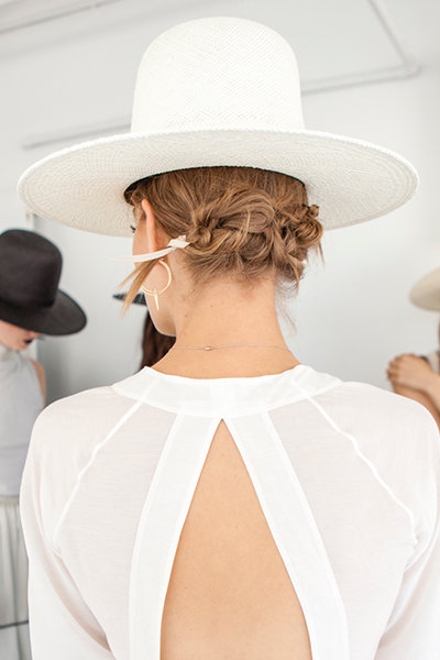 Doubled-Braided Low Chignon