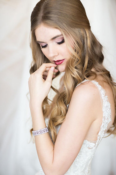 Half Back with Styled Curls