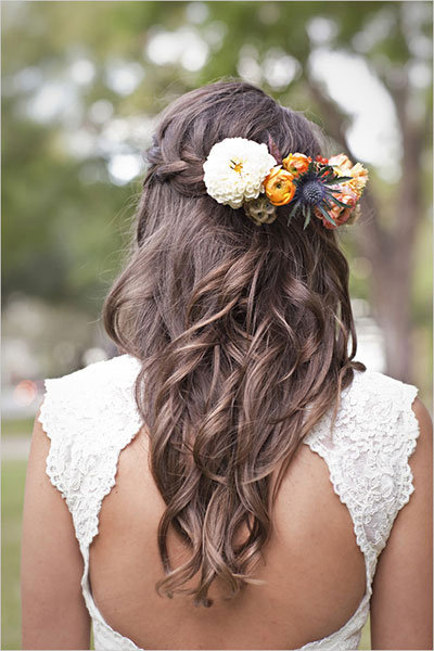 A Braided Crown with Flowers