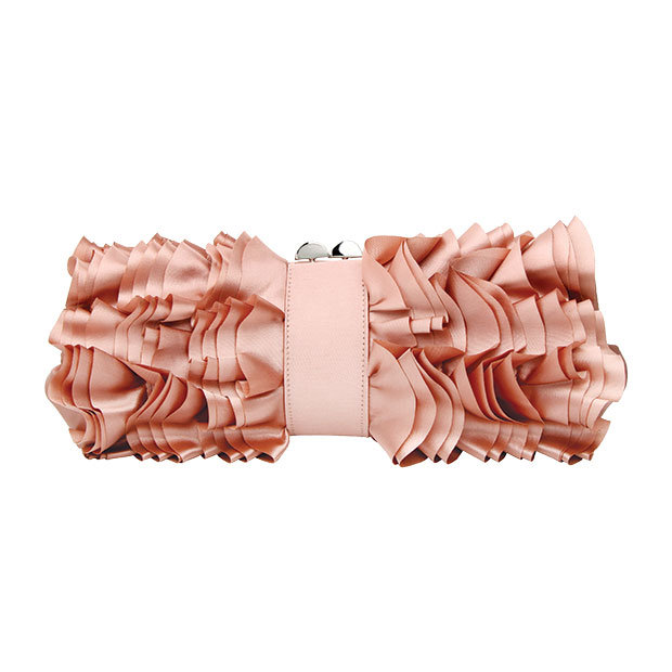 Blush Satin Clutch