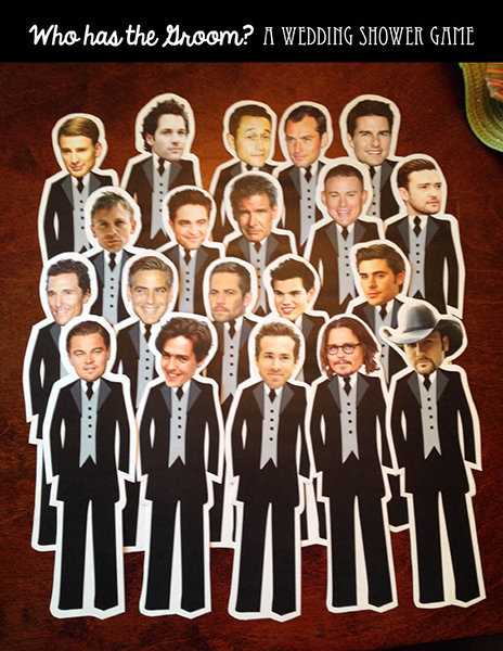 "Who Has The Groom?" Game "Who Has The Groom?" Game