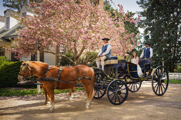 An 18th-century-themed wedding at Colonial Williamsburg in Williamsburg, Virginia An 18th-century-themed wedding at Colonial Williamsburg in Williamsburg, Virginia