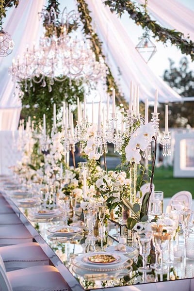 True Reflection: 40+ Gorgeous Mirrored Wedding Ideas | BridalGuide