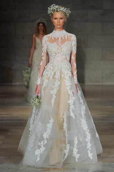 Reem Acra Full Illusion Bodice