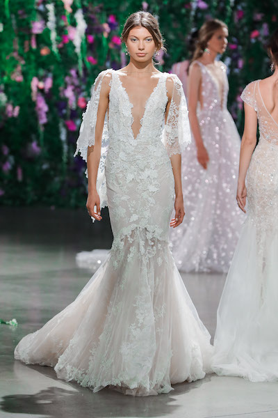 Galia Lahav Floral Capelet