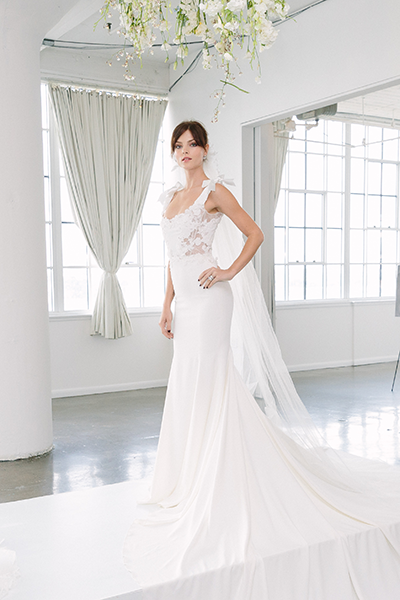 Marchesa Bows On Shoulders