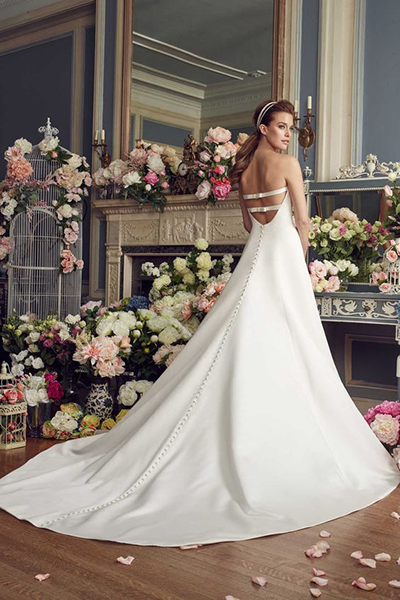 Mikaella Bridal Double Bow Back