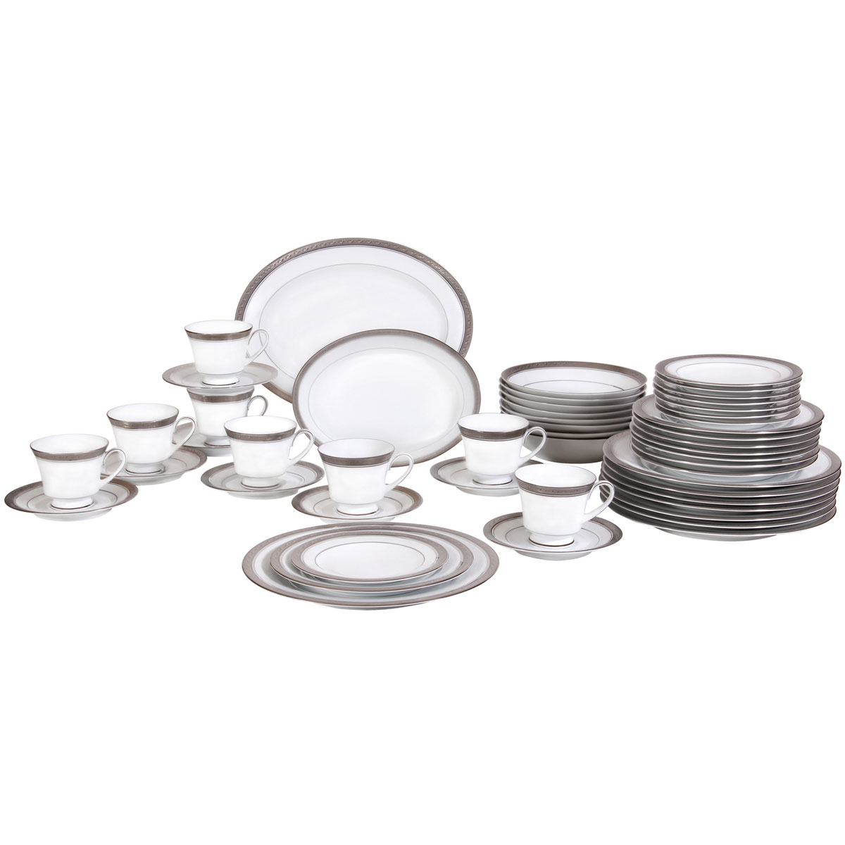 Noritake Crestwood Platinum 50-Piece Set