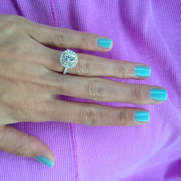 Halo Engagement Ring From Tricia