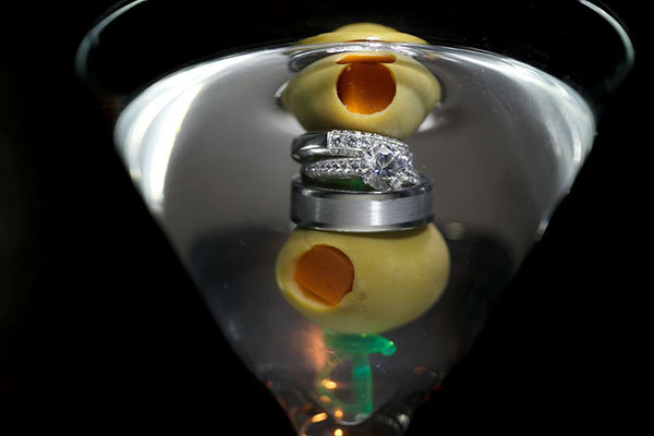 Solitaire Engagement Ring & Wedding Bands