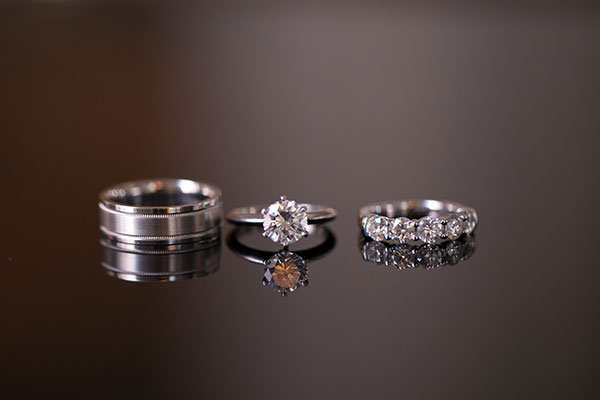 Solitaire Engagement Ring & Wedding Bands
