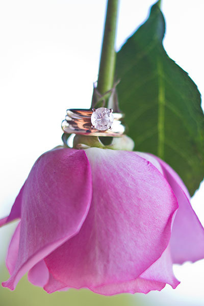 Solitaire Engagement Ring & Wedding Bands