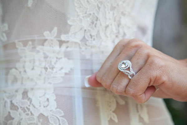 Intricately-Shaped Engagement Ring