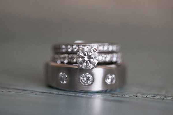 Solitaire Engagement Ring & Wedding Bands