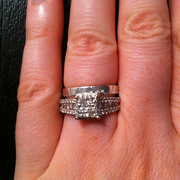 Sidestone Engagement Ring From Vanessa Bond