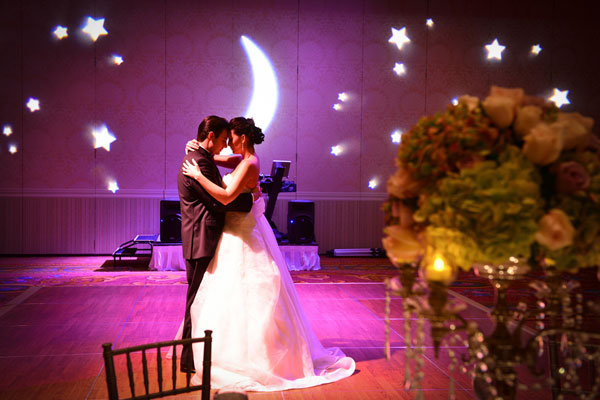Lighting sets the stage for romance. 