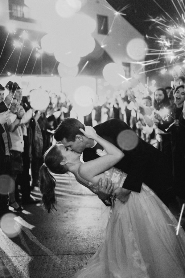 Couple Exiting Reception