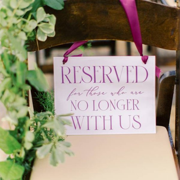 wedding remembrance seat