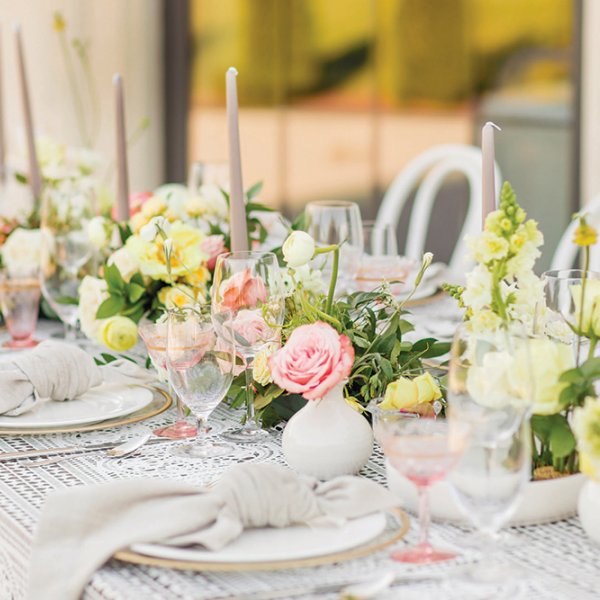 wedding reception table