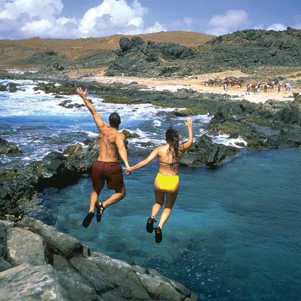 natural pool in aruba