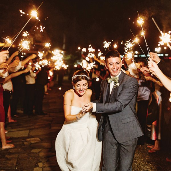 wedding sparkler exit