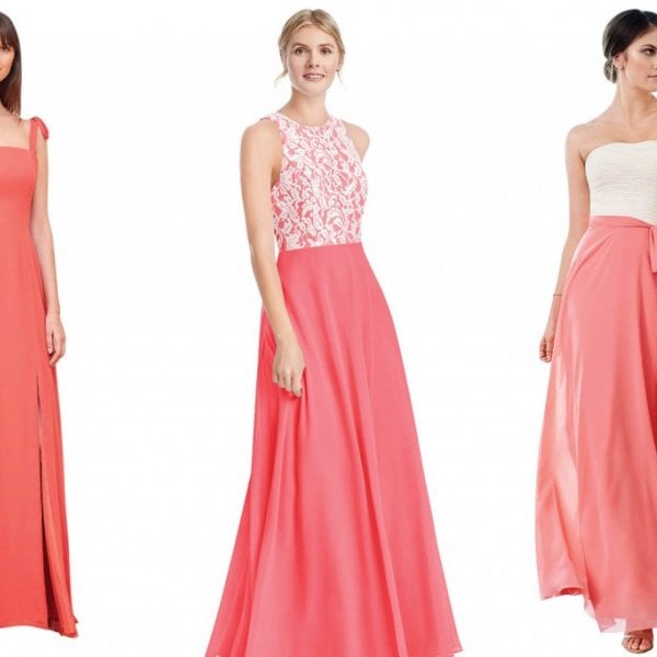 Coral bridesmaid dresses