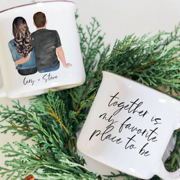 personalized couple mug