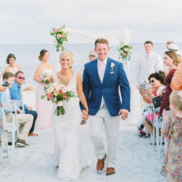   Sundial Beach Resort & Spa real wedding couple