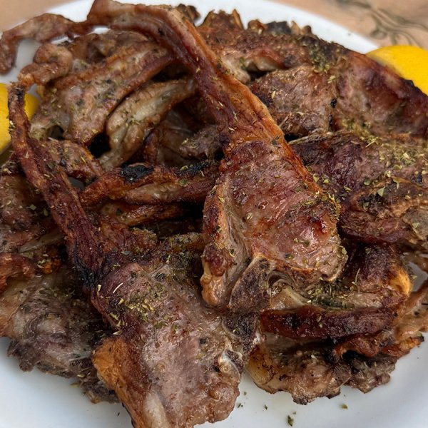 greek pork chops