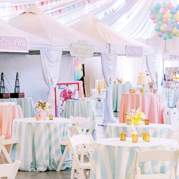 Whimsical wedding reception