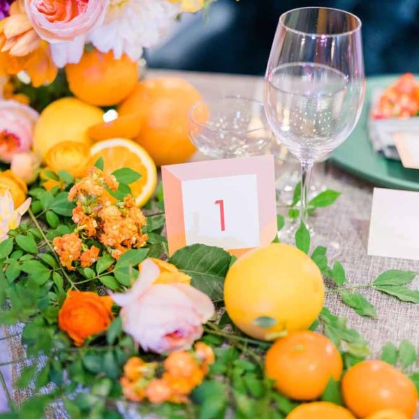 orange wedding 
