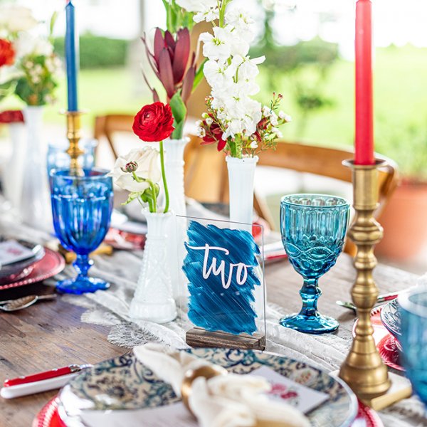 Patriotic wedding inspiration shoot