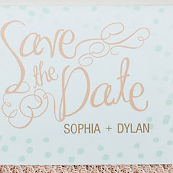 save the date card