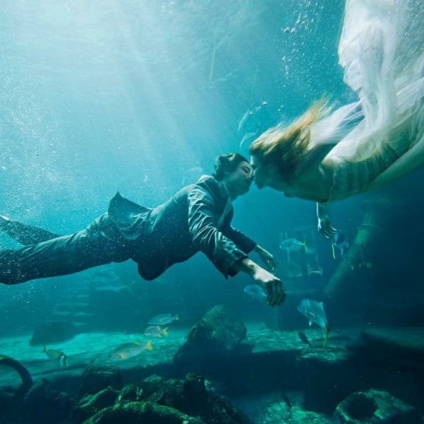 underwater wedding