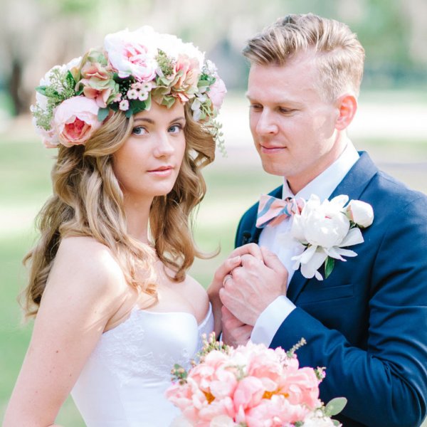 bridal flower crown