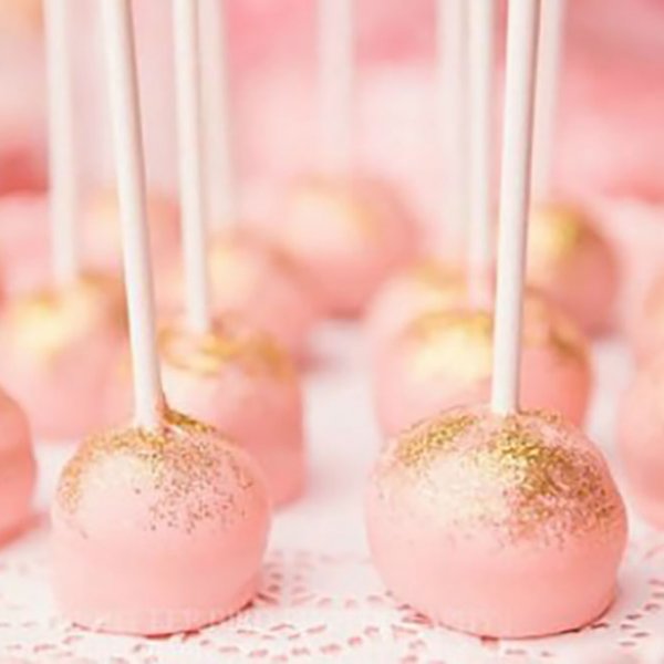 pink cake pops