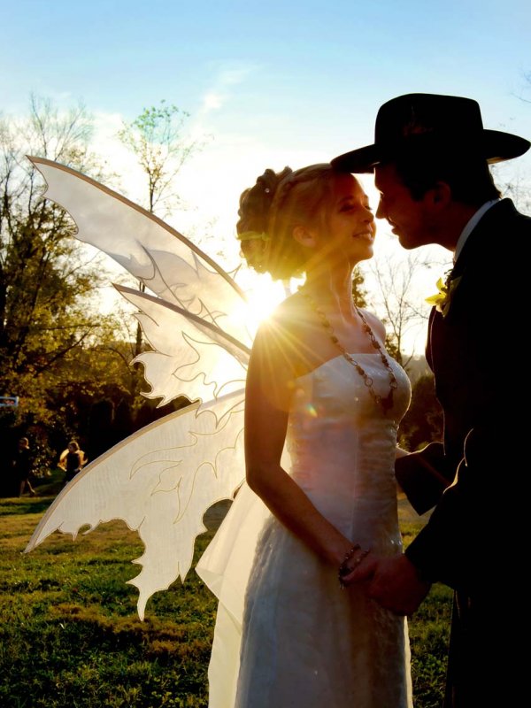 Rustic Halloween Wedding: Aspen & Brad