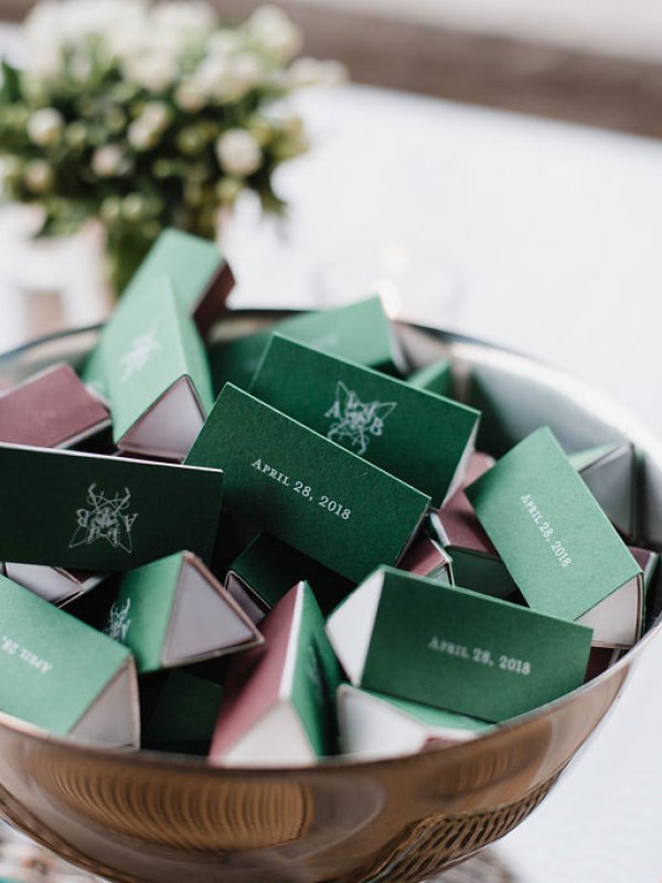 Alison Brendan Match Book Favors