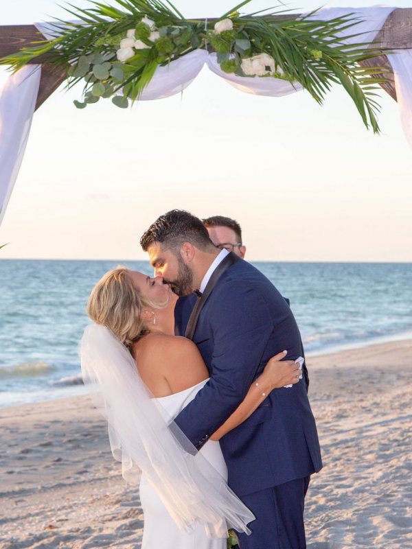 beach wedding ceremony