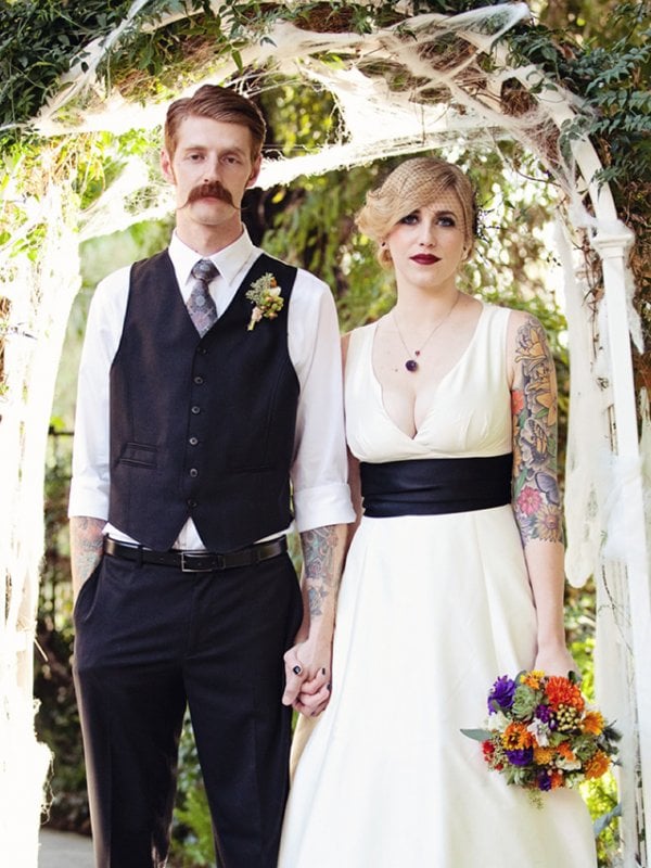 Bewitching Halloween Wedding: Kristen & David in Orange, CA