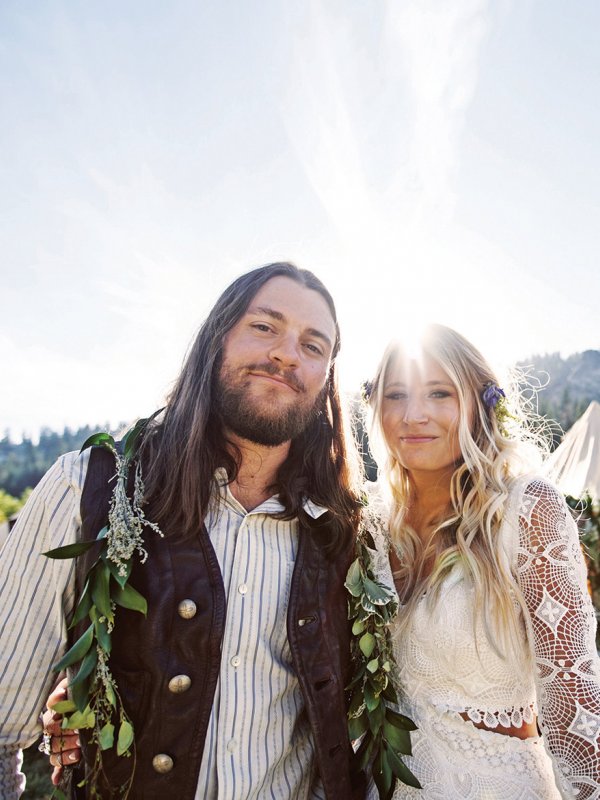 Groom and bride