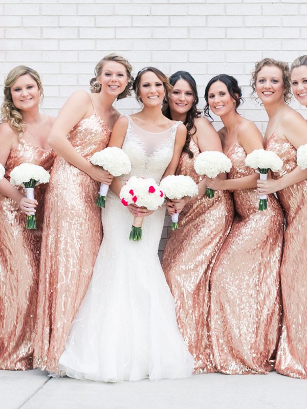 bride and bridesmaids