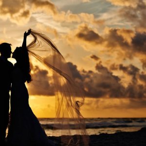 beach wedding photos