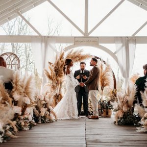 fall wedding ceremony