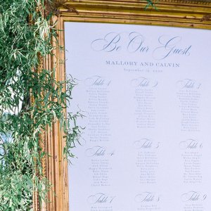 wedding seating chart