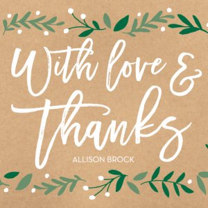 Modern wedding thank you notes