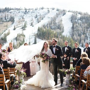 winter wedding in the mountains